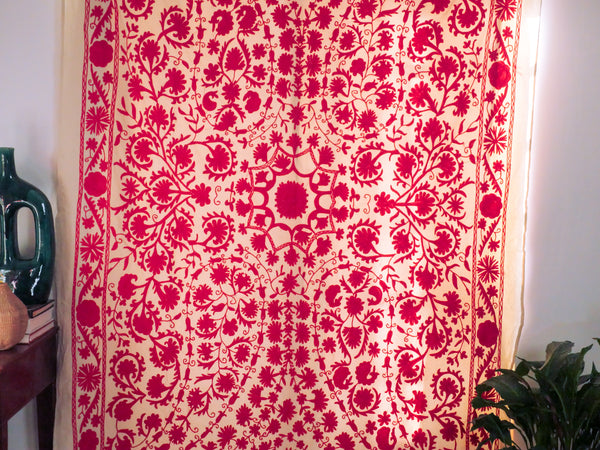 Broderie mochi suzani  rose