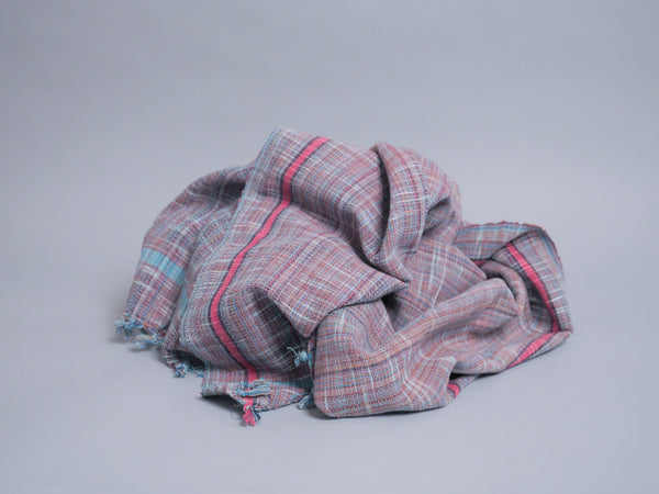 Serviette en coton tissée à la main, Dusk. Tissage en fils mélangés.