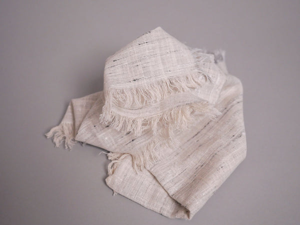 Set de 4 serviettes en pur coton tissées à la main artisanalement