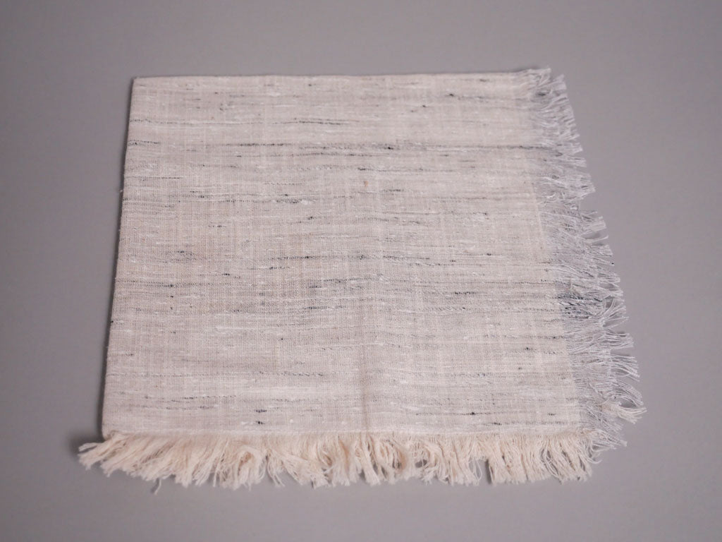 Set de 4 serviettes en pur coton tissées à la main artisanalement
