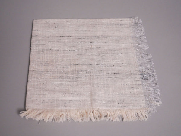 Set de 4 serviettes en pur coton tissées à la main artisanalement