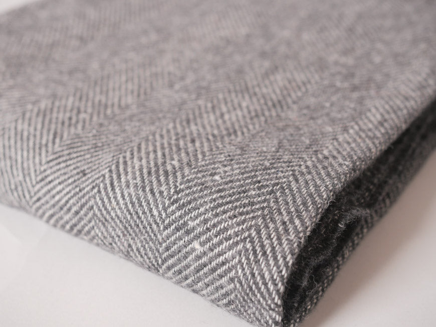 Couvertures Irlandaise, laine fine gris