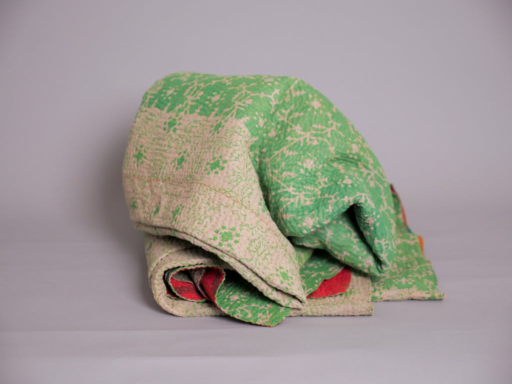Spring grass kantha