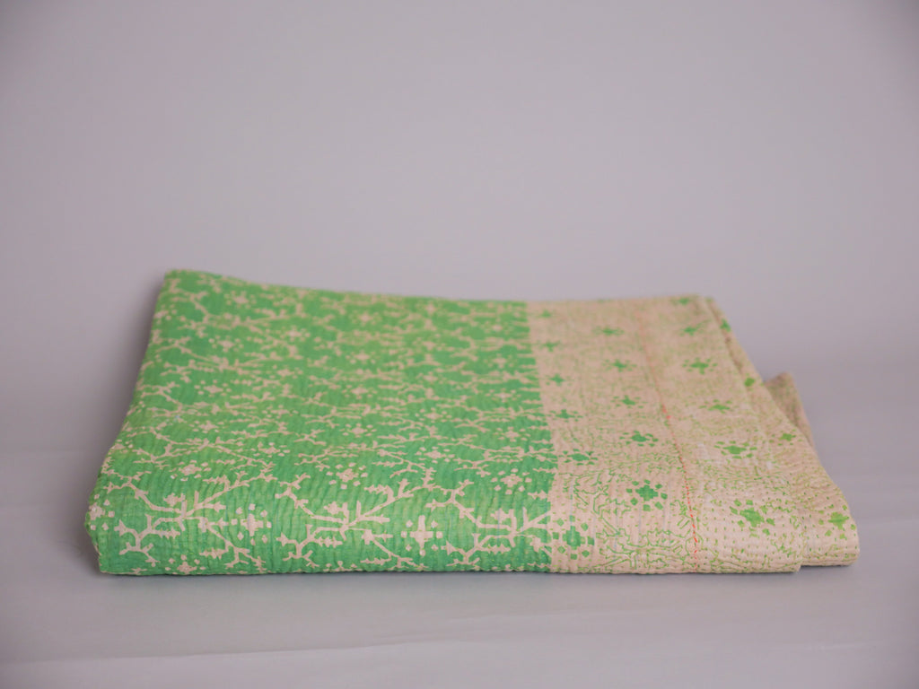 Spring grass kantha