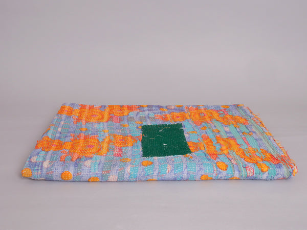 Couvre-lit Kantha Vintage en Coton Recyclé  No.100 "Clementine Rose"