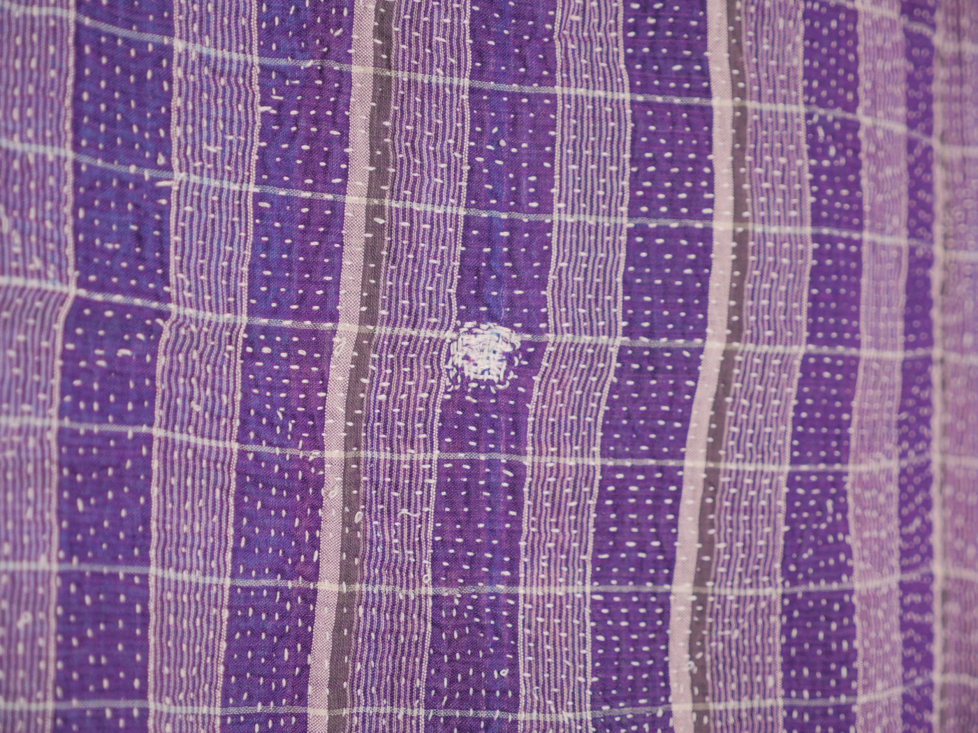 Kantha lungi bleu et violet
