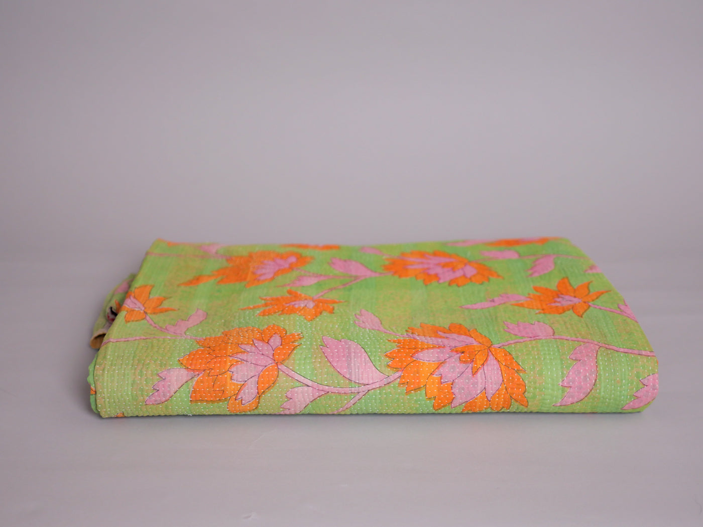 Party peonies kantha