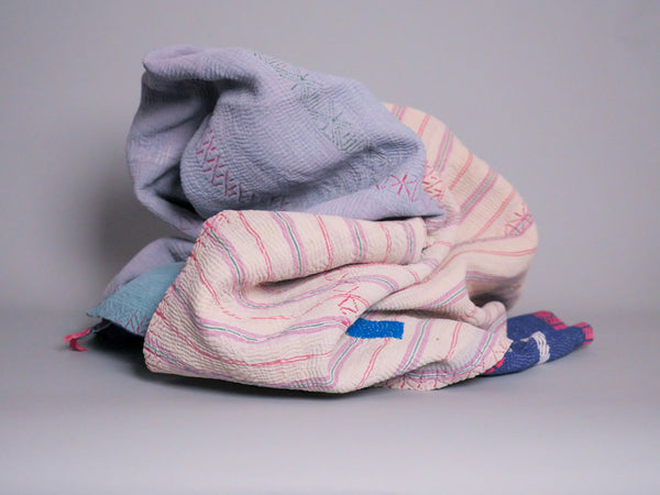 Vintage Kantha Brodé Main
