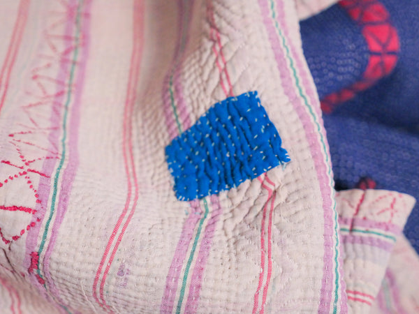 Vintage Kantha Brodé Main