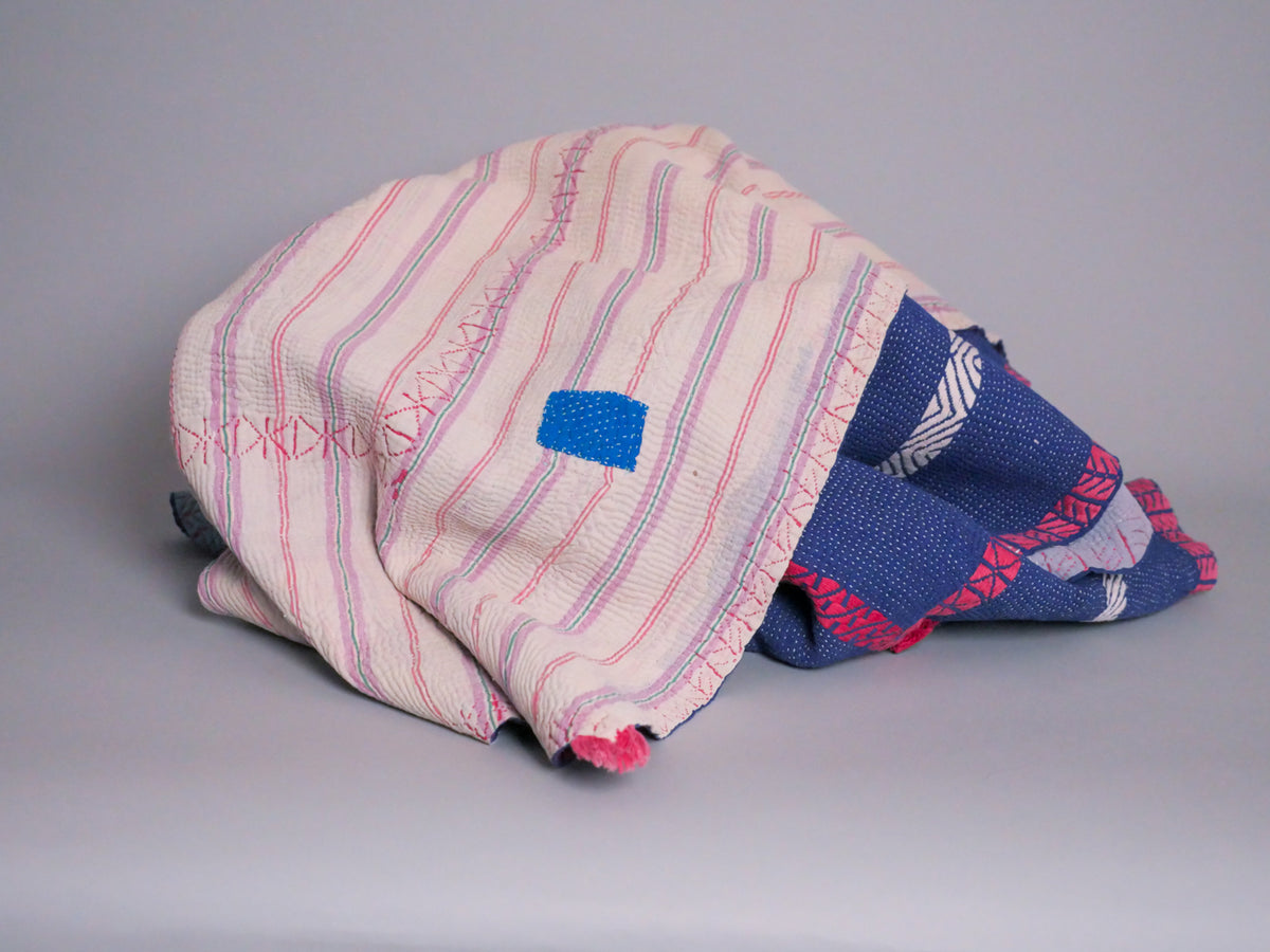 Vintage Kantha Brodé Main