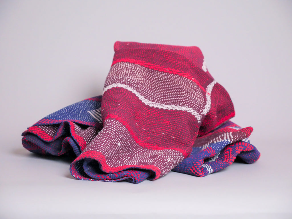 Vintage Kantha Brodé Main