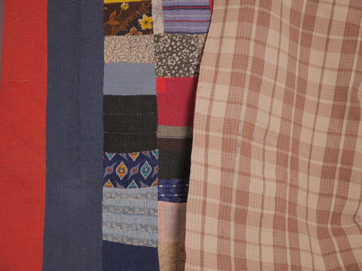 Vintage kantha patchwork