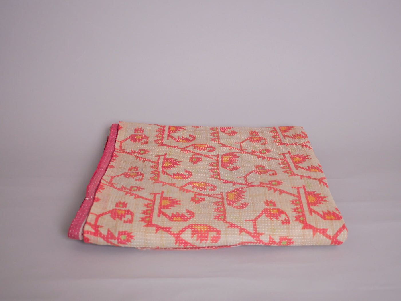Pink dusk kantha