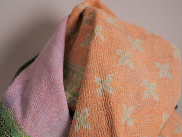 Vintage Kantha Forget Me Nots