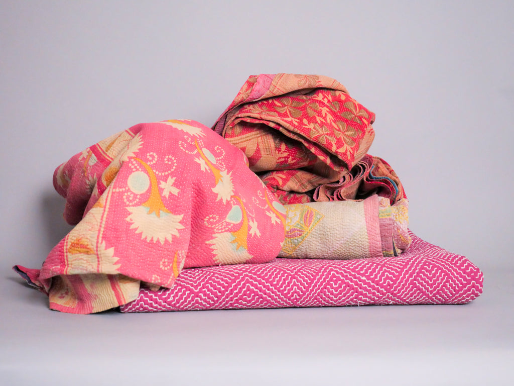 Couvre Lit Kantha Vintage