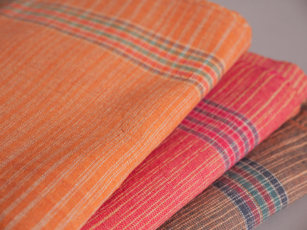 Serviette Khadi : Coton Dusk Pink