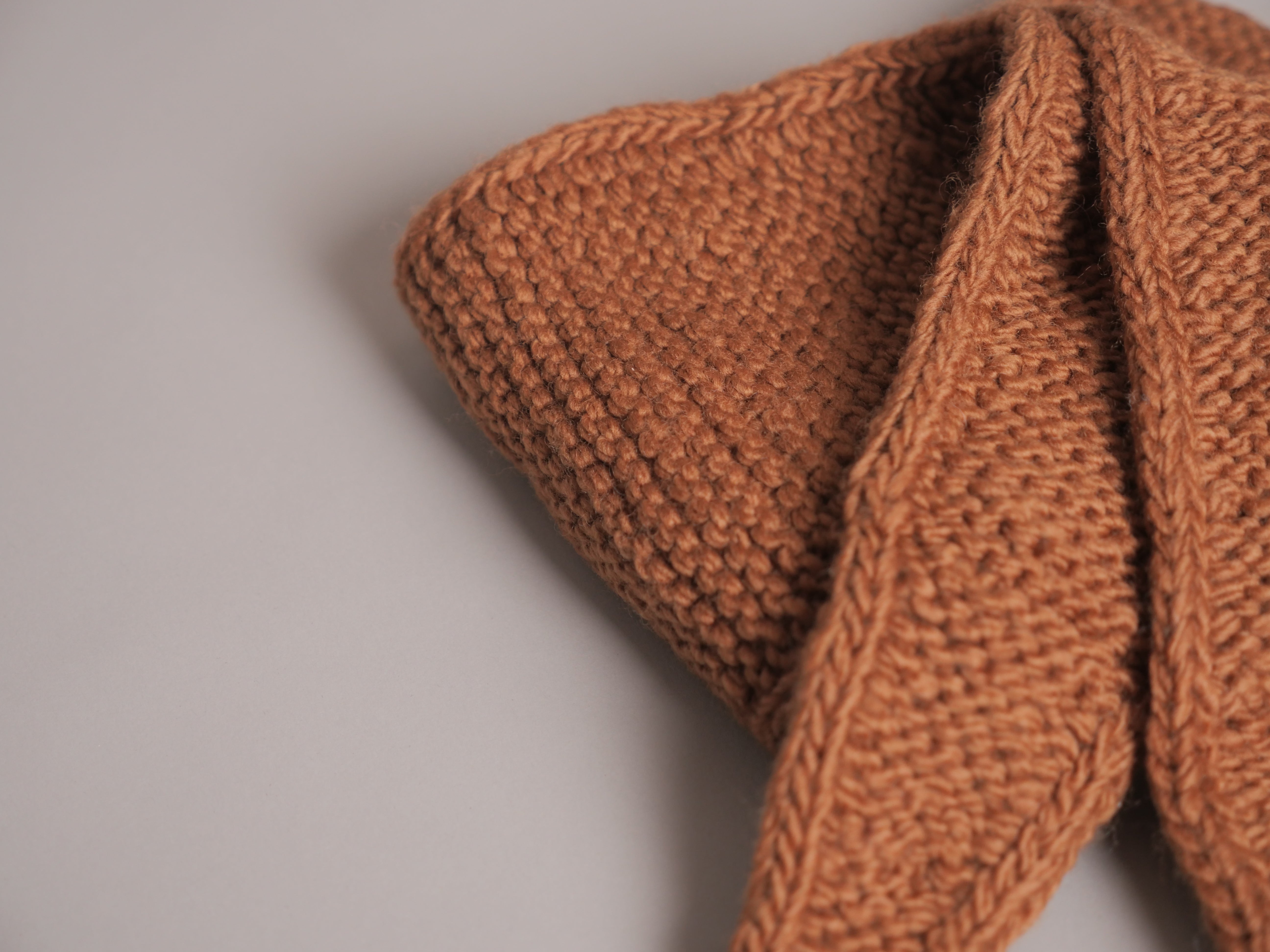 Écharpe cravate tricote main