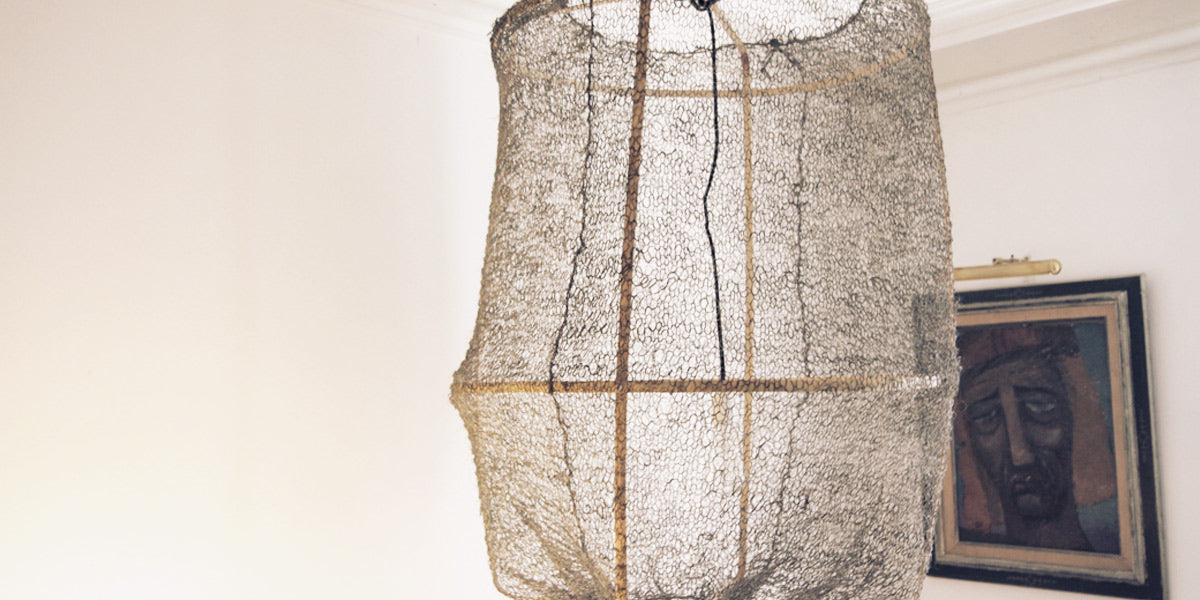 Ay Illuminate, suspension Z1 Sisal noir, Ø67 x H100cm