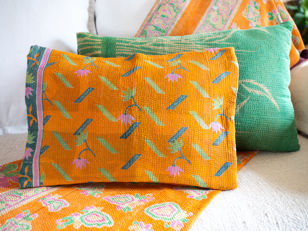Clementine,  Kantha Vintage housse de coussin
