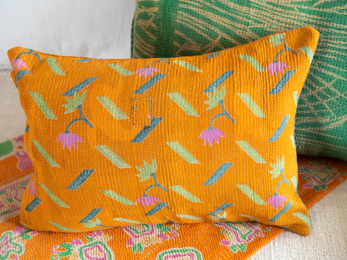 Clementine,  Kantha Vintage housse de coussin