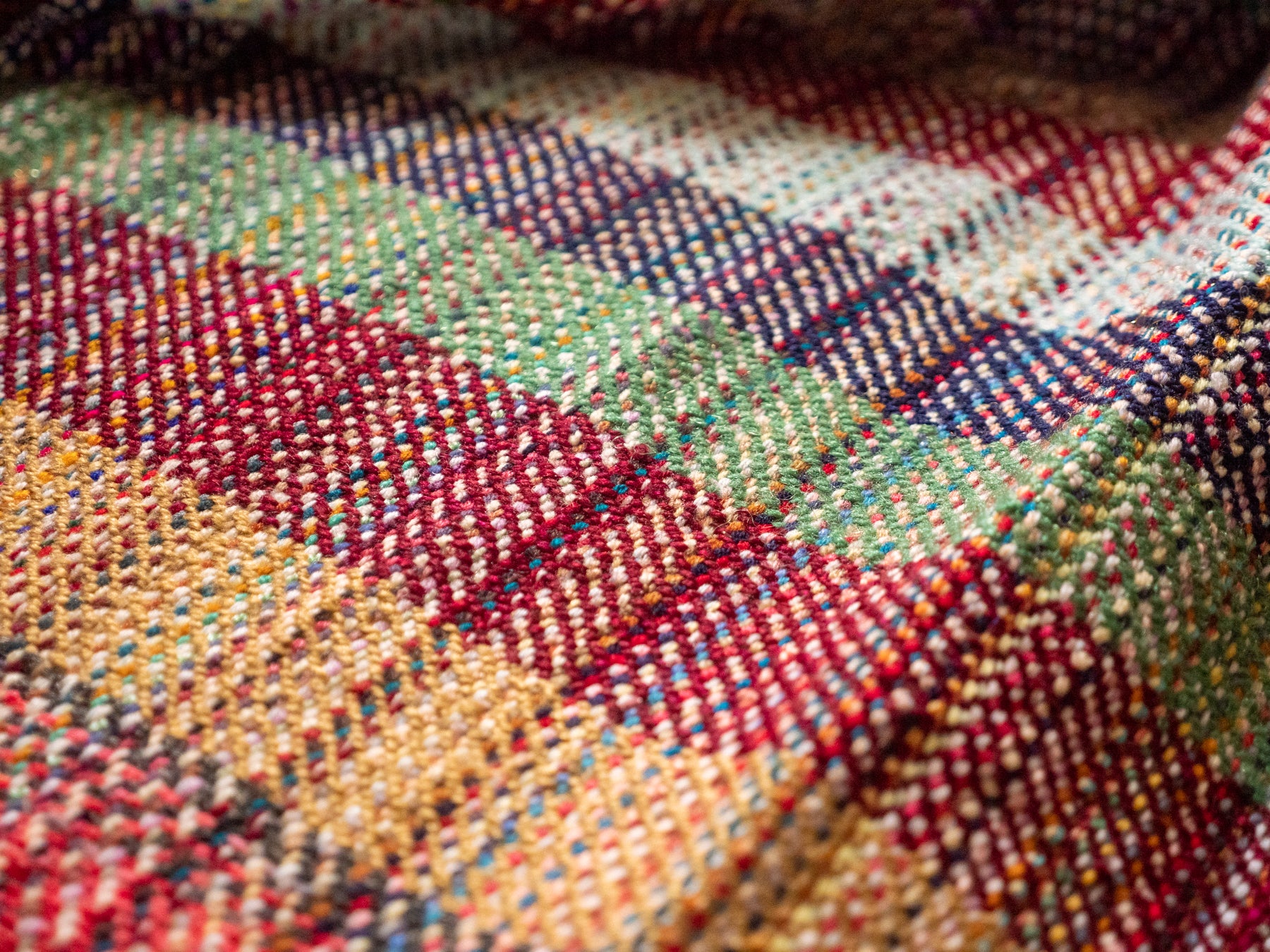 Plaid en laine recyclé