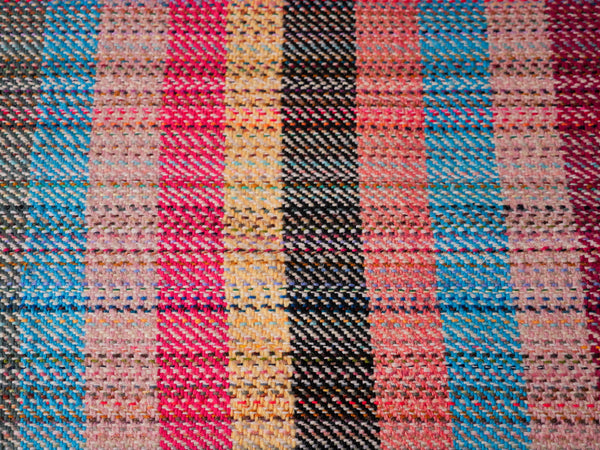 Recycled hand woven throw