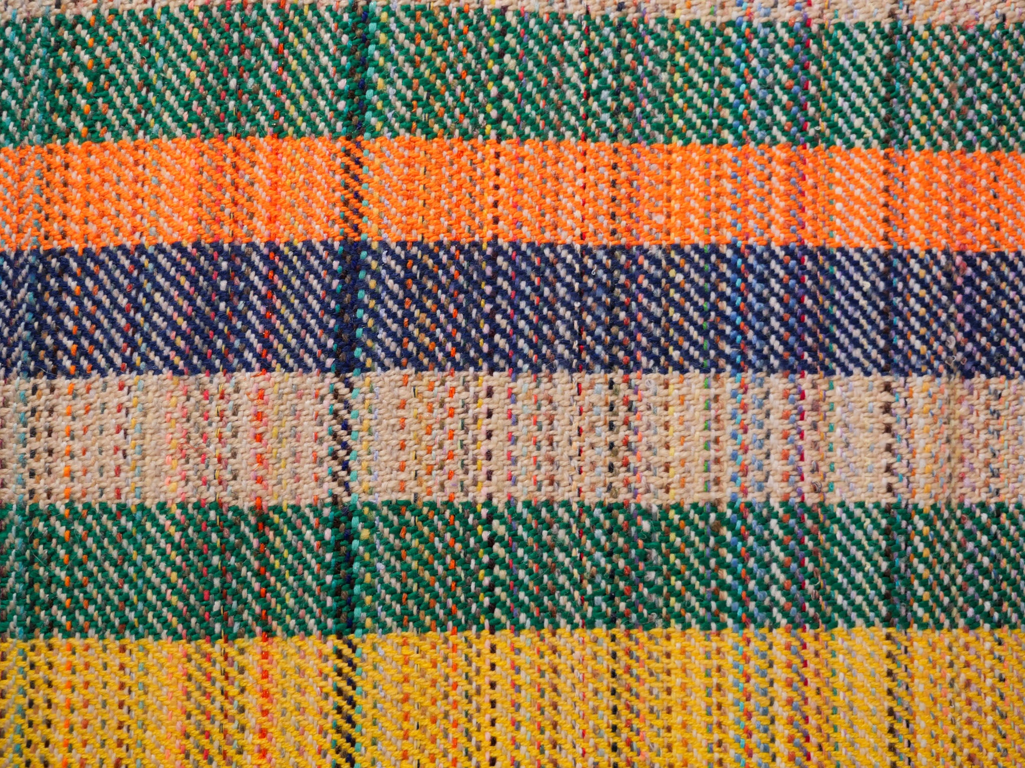 recycled_wool_blankets_green & orange