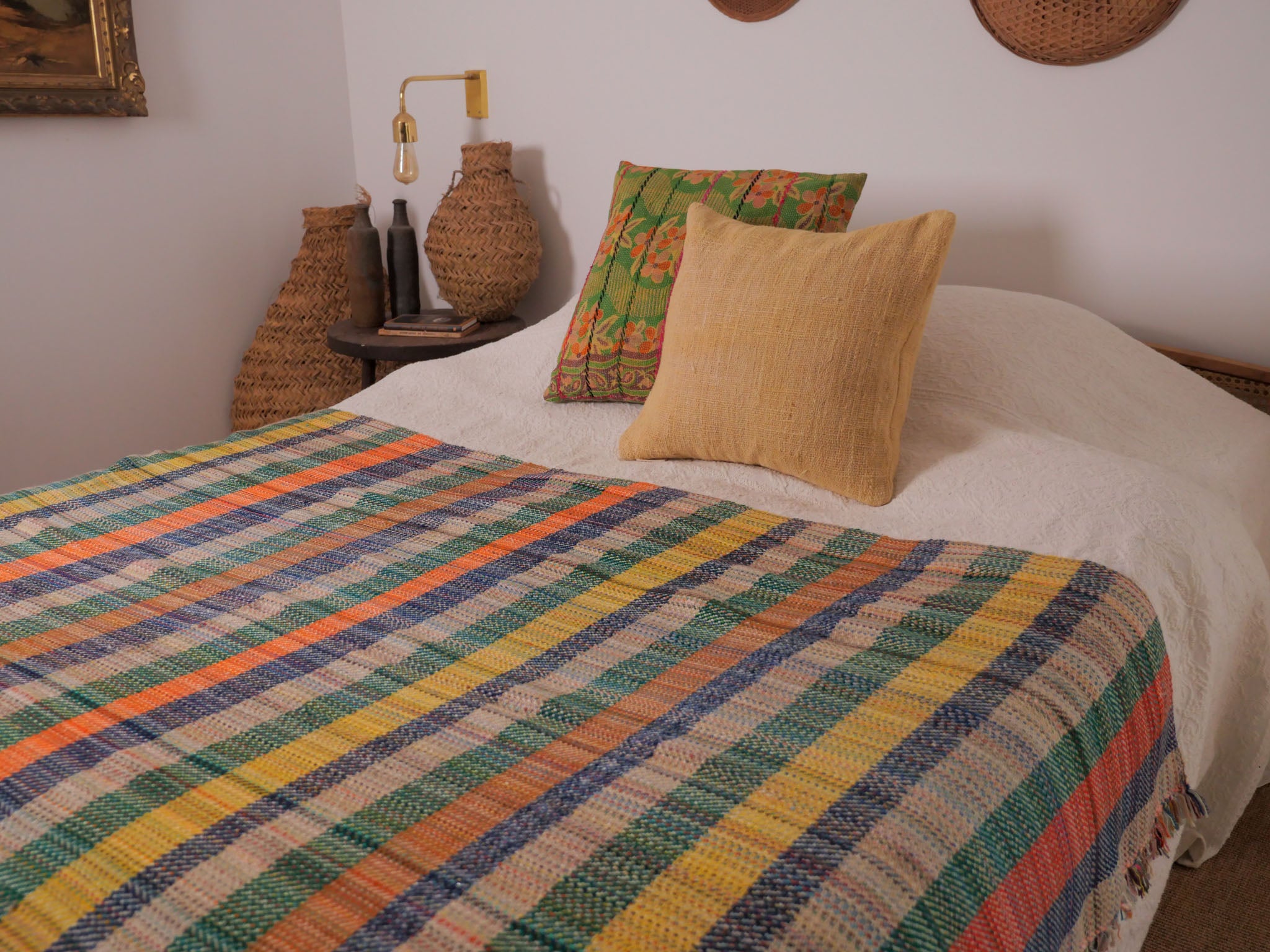 recycled_wool_blankets_green & orange