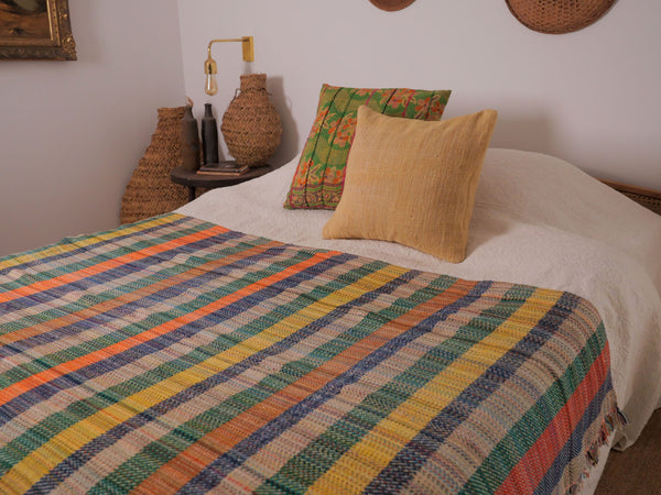 recycled_wool_blankets_green & orange