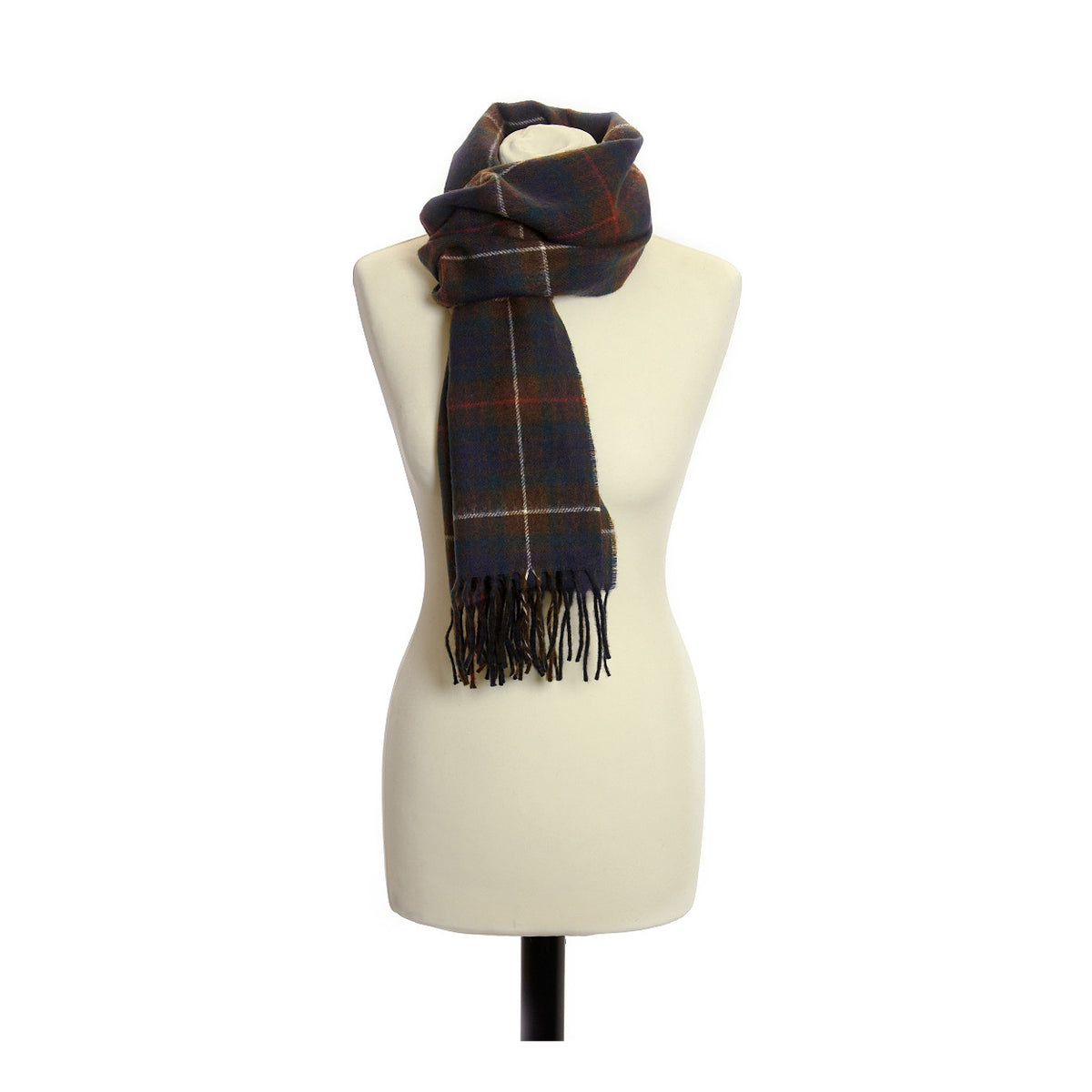 Echarpe tartan en laine d'agneau