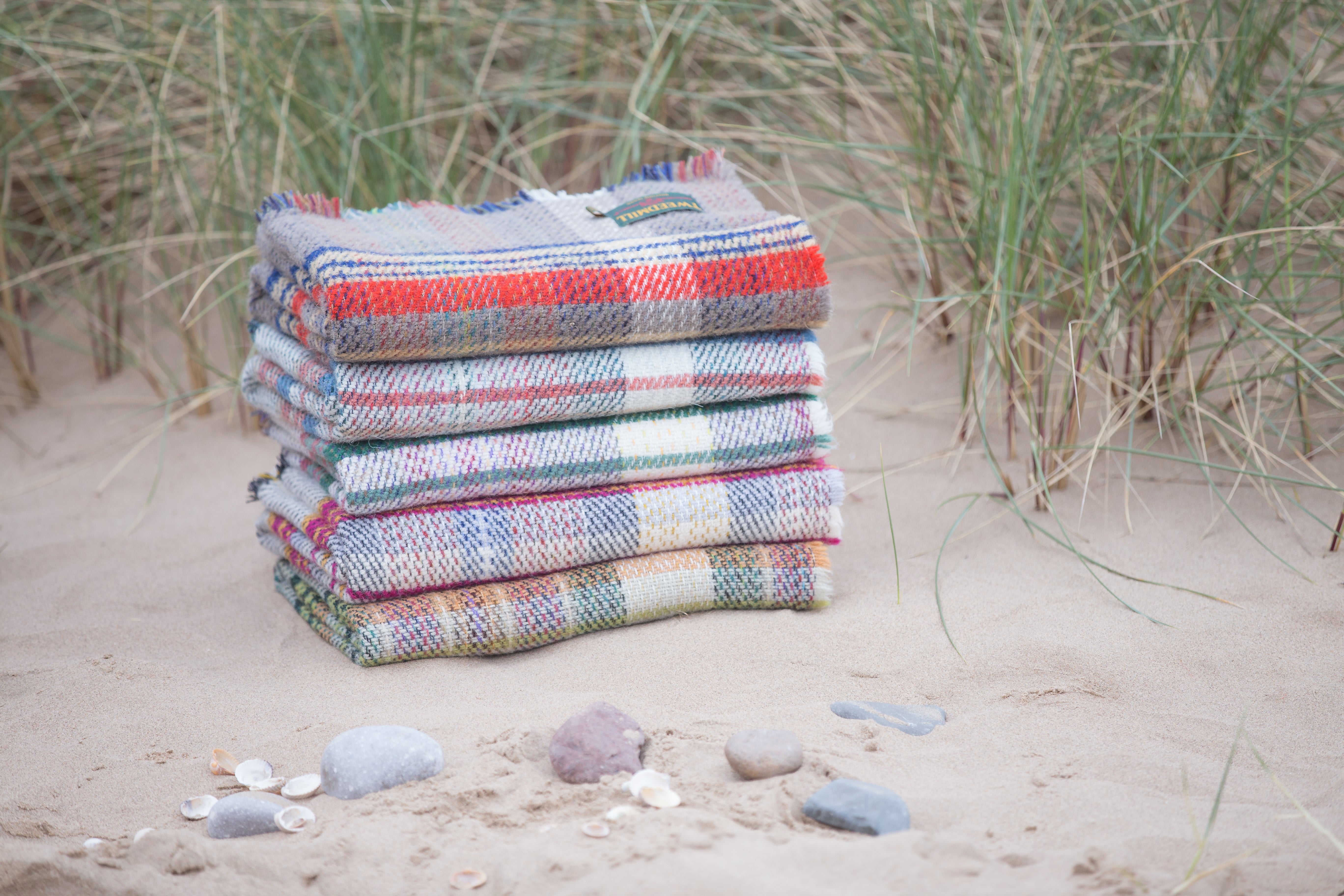 Plaid en laine recyclé