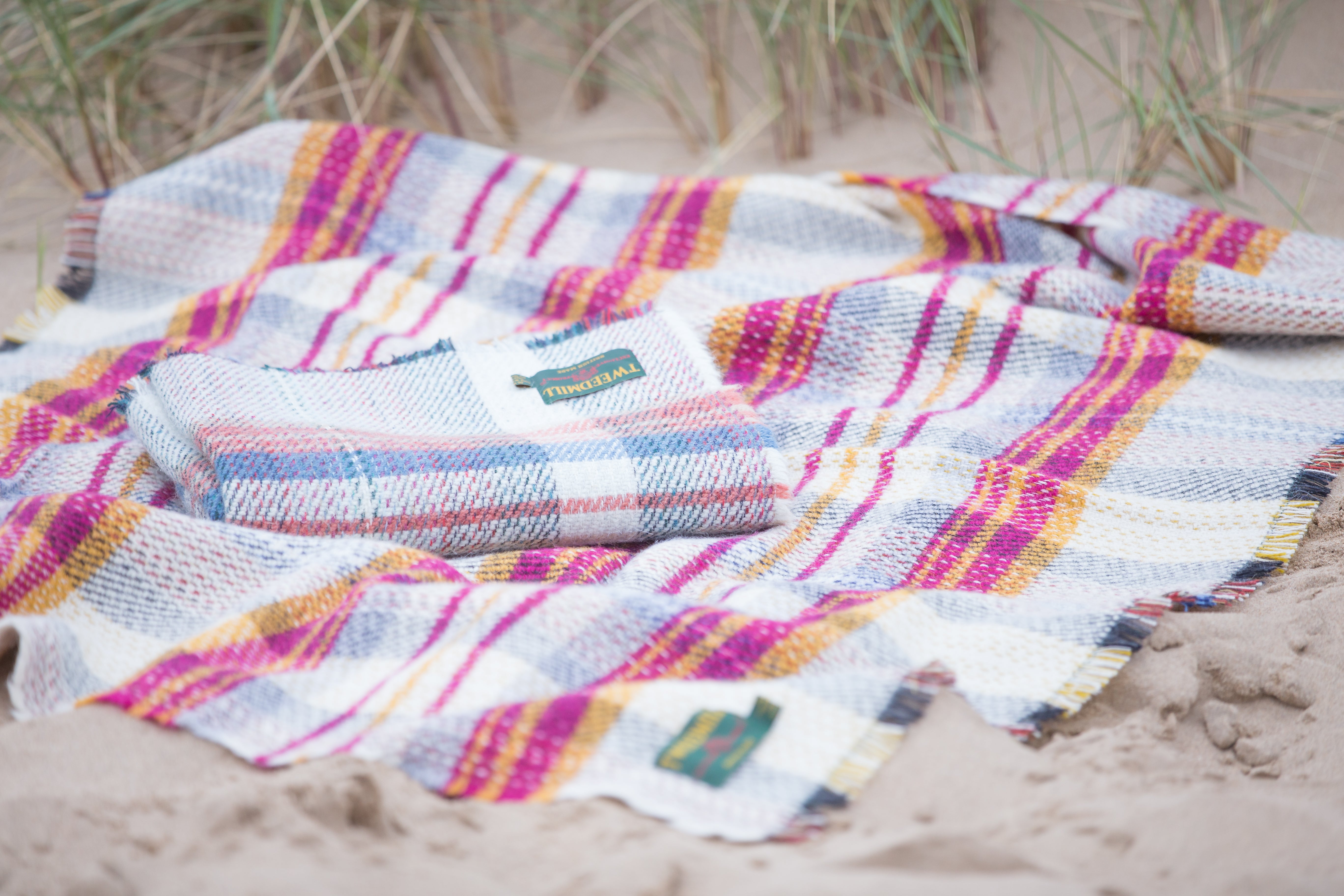 Plaid en laine recyclé