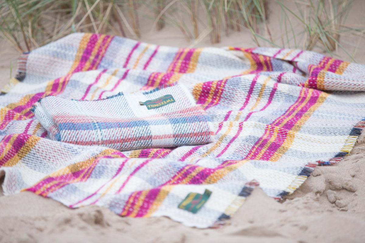 Plaid en laine recyclé