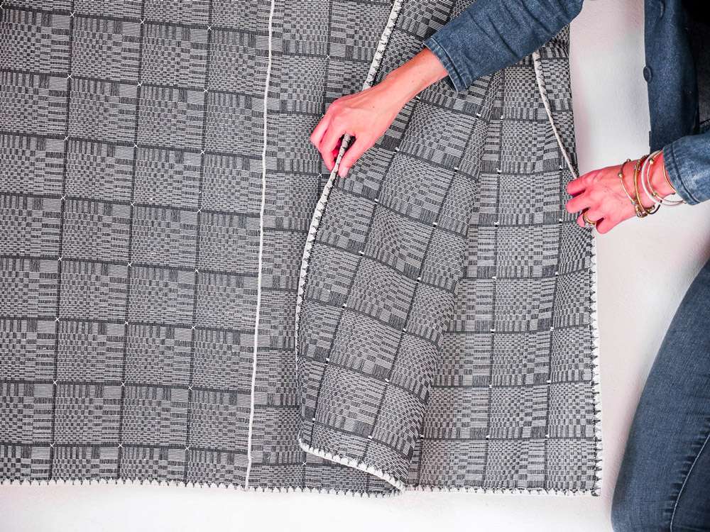 BINAKUL éventail, plaid tissées à la main Image secondaire du produit
