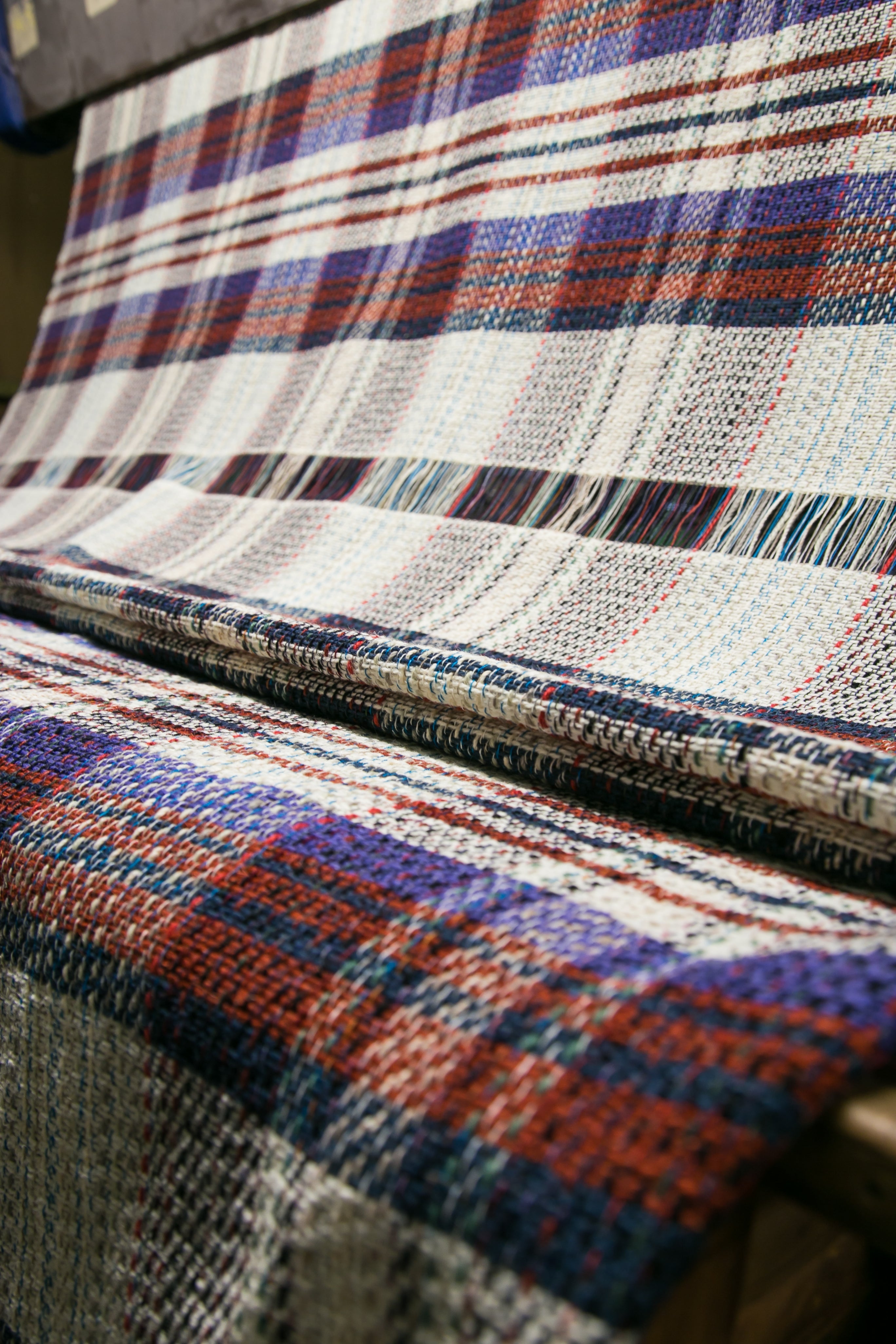 Plaid en laine recyclé