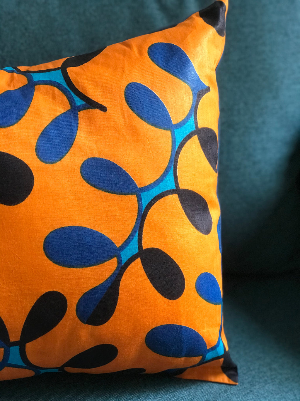 Blue vine wax, housse de coussin