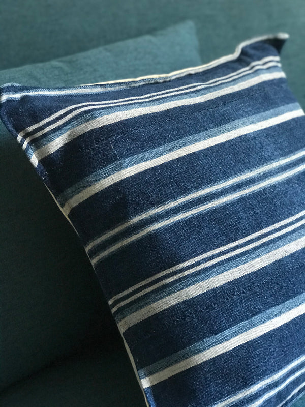 Housse de coussin Dogon vintage rayures