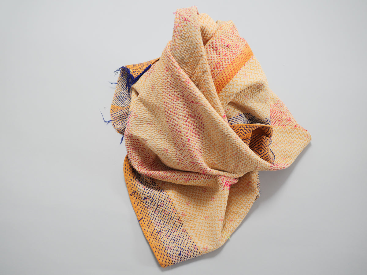 Kantha en coton recyclé