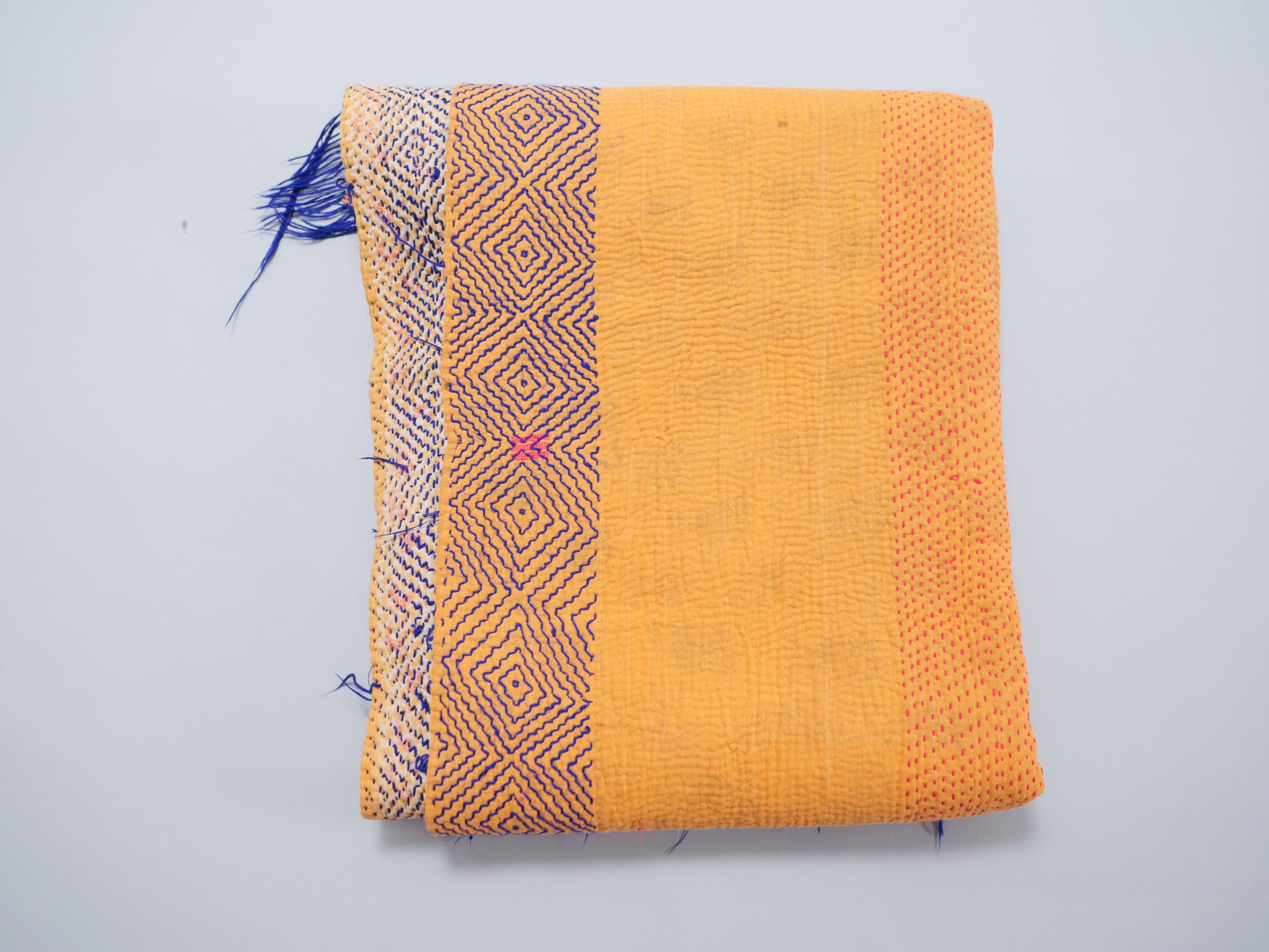 Kantha en coton recyclé