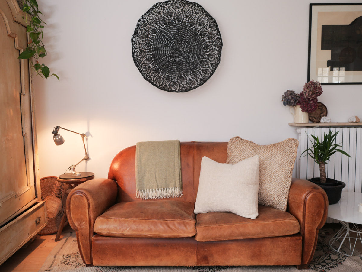 Plaid en laine d'agneau