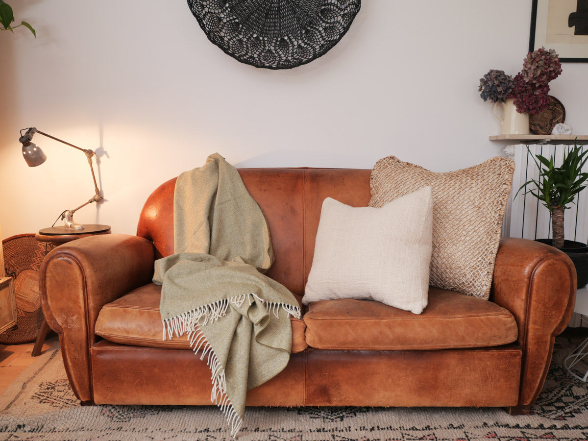 Plaid en laine d'agneau