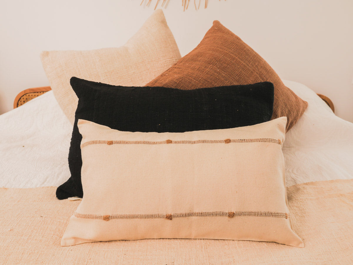 Coussins tissés main en coton