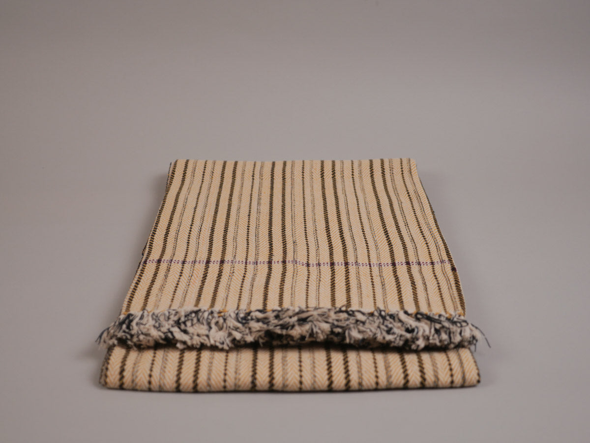Plaid en coton tissé main, khadi