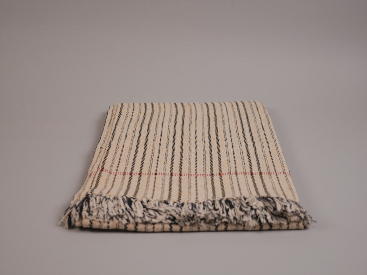 Plaid en coton tissé main, khadi