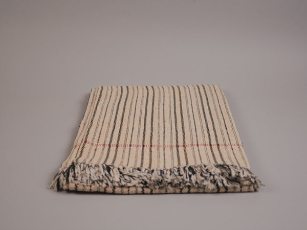 Plaid en coton tissé main, khadi