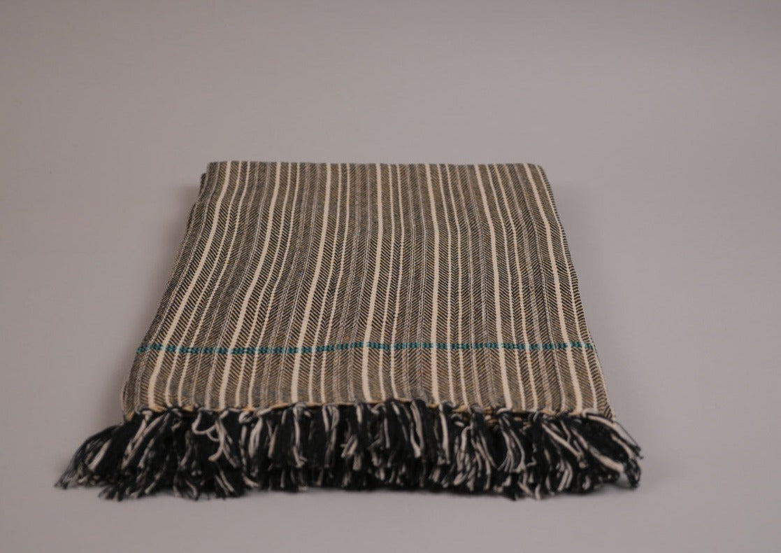 Plaid en coton tissé main, khadi Image principale du produit