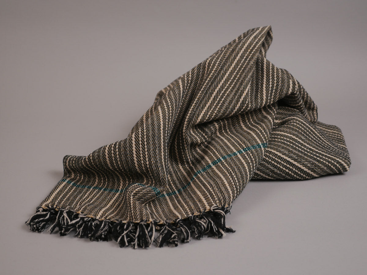 Plaid couverture rayure coton tissées main, No.2 Image secondaire du produit