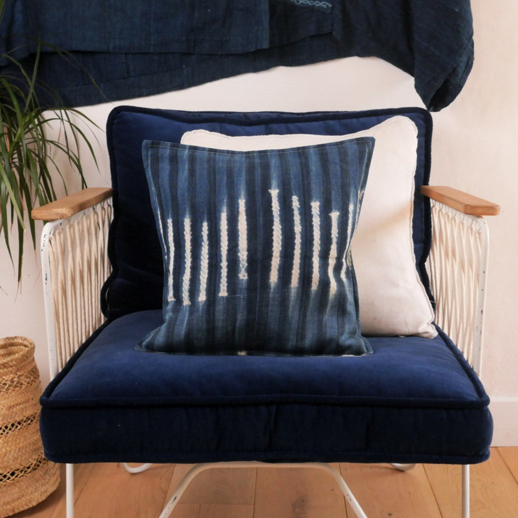 Coussin Dogon Indigo