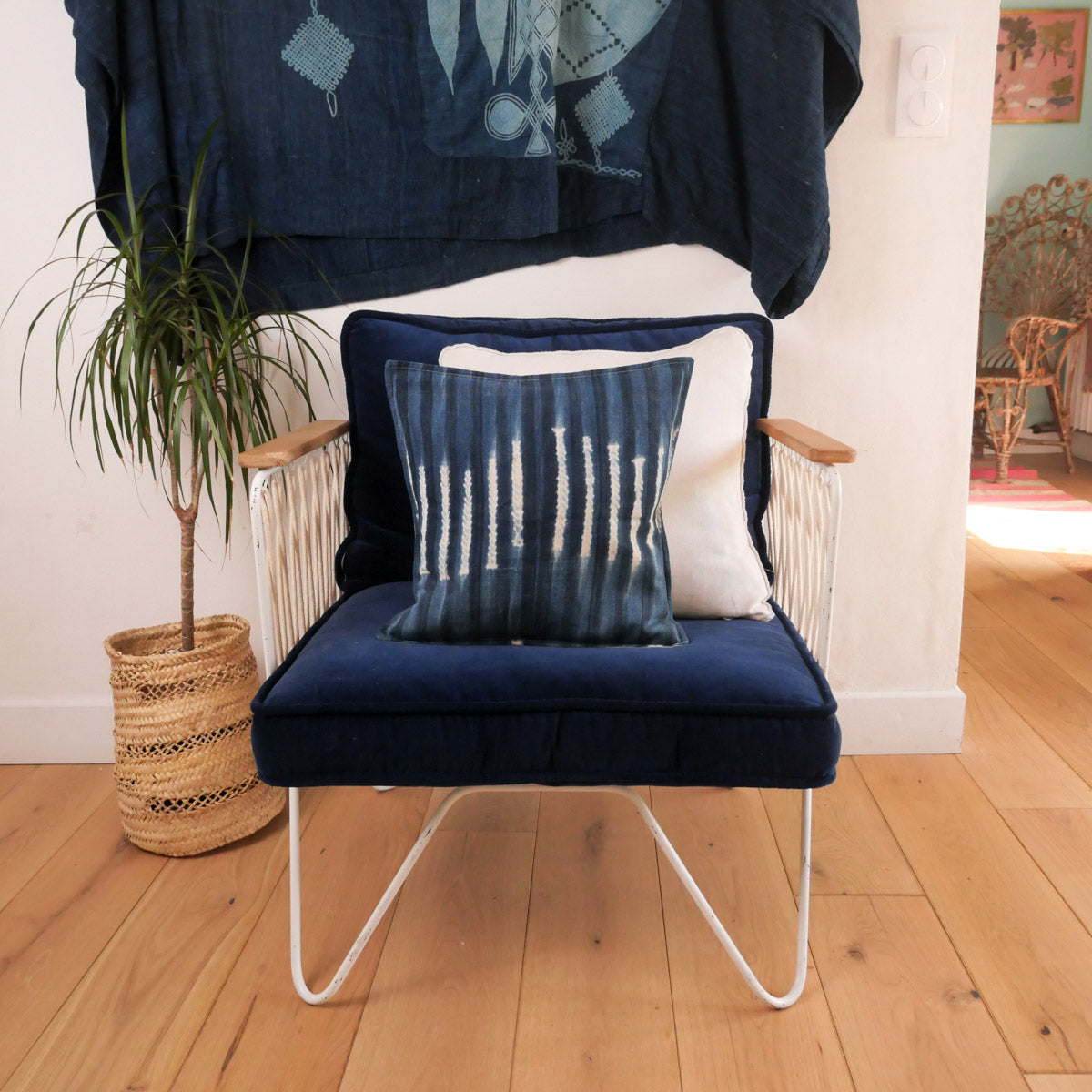 Coussin Dogon Indigo Image principale du produit