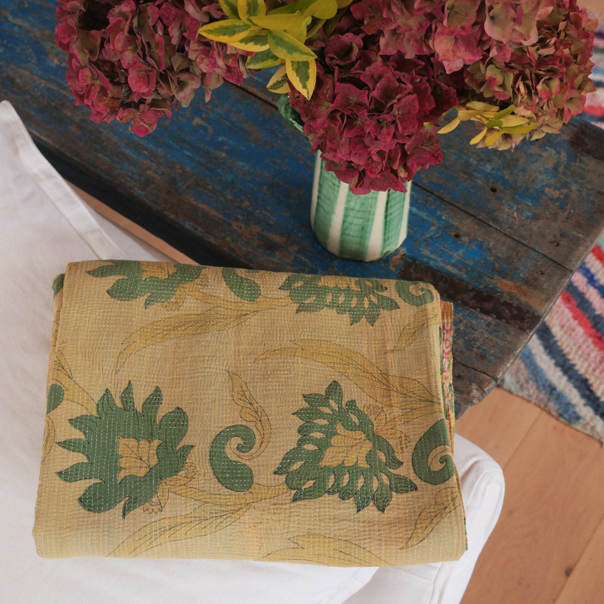 Vintage Kantha couverture